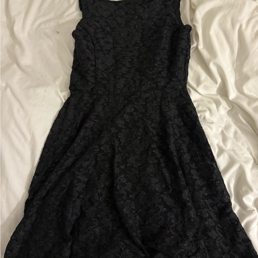 Elegant Black Lace Dress
